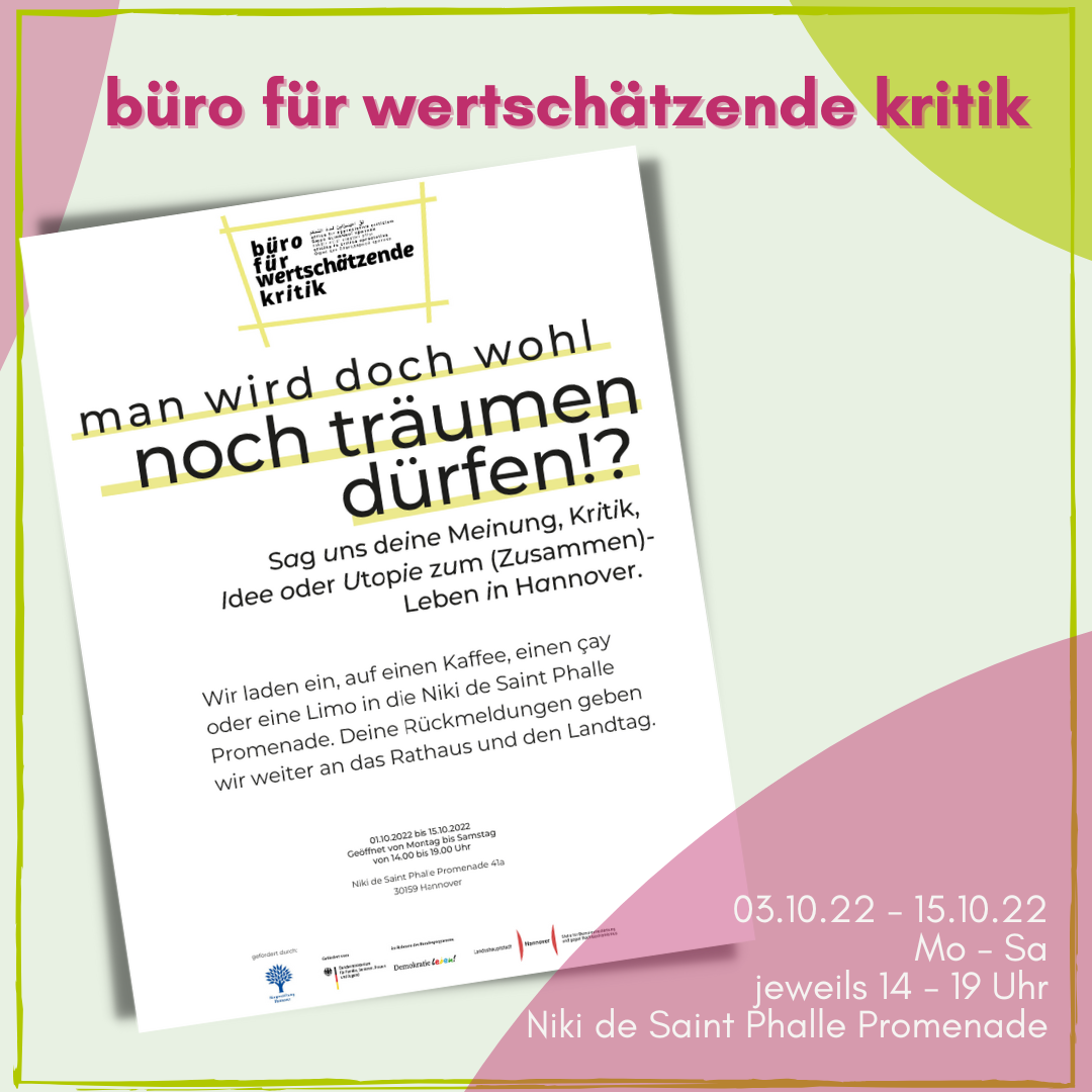 Kennst du das BÜRO FÜR WERTSCHÄTZENDE KRITIK?