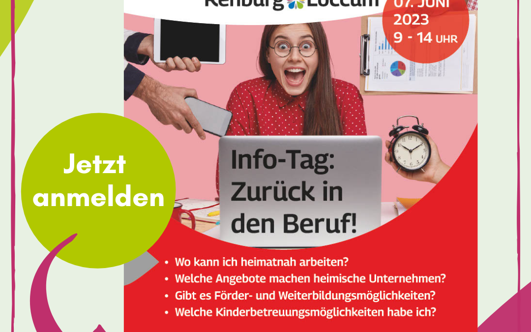 Infotag: Zurück in den Beruf 07.06.2023 in Bad Rehburg