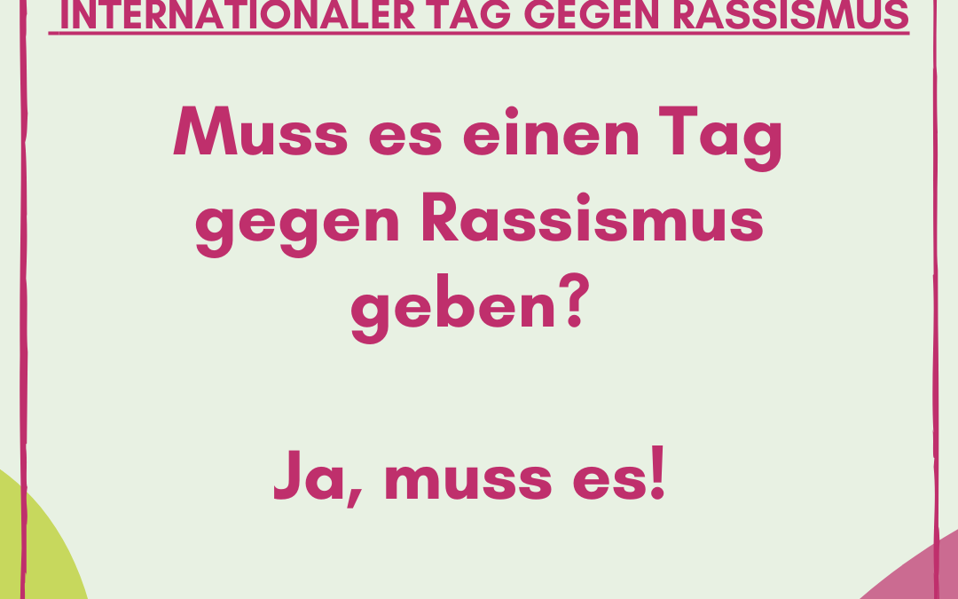 Internationaler Tag gegen Rassismus