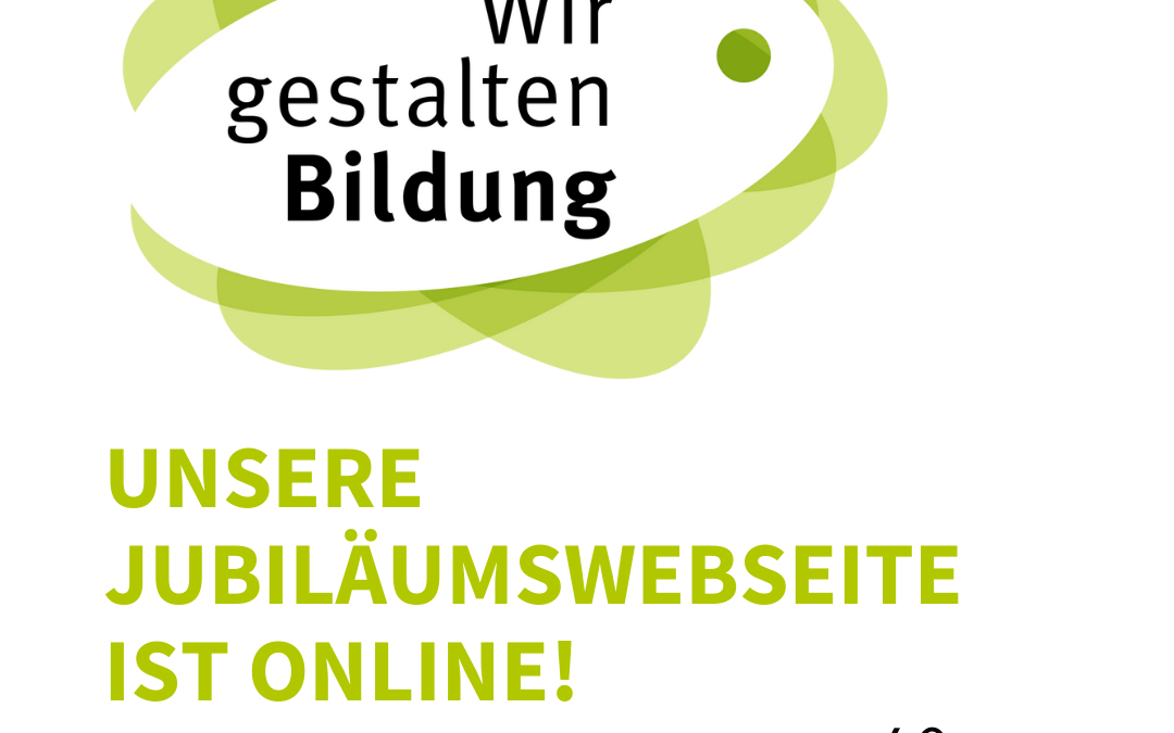 Unsere Jubiläumswebseite ist online!