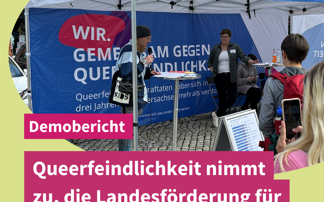 Queerfeindlichkeit nimmt zu, die Landesförderung für Gegenmaßnahmen stagniert!