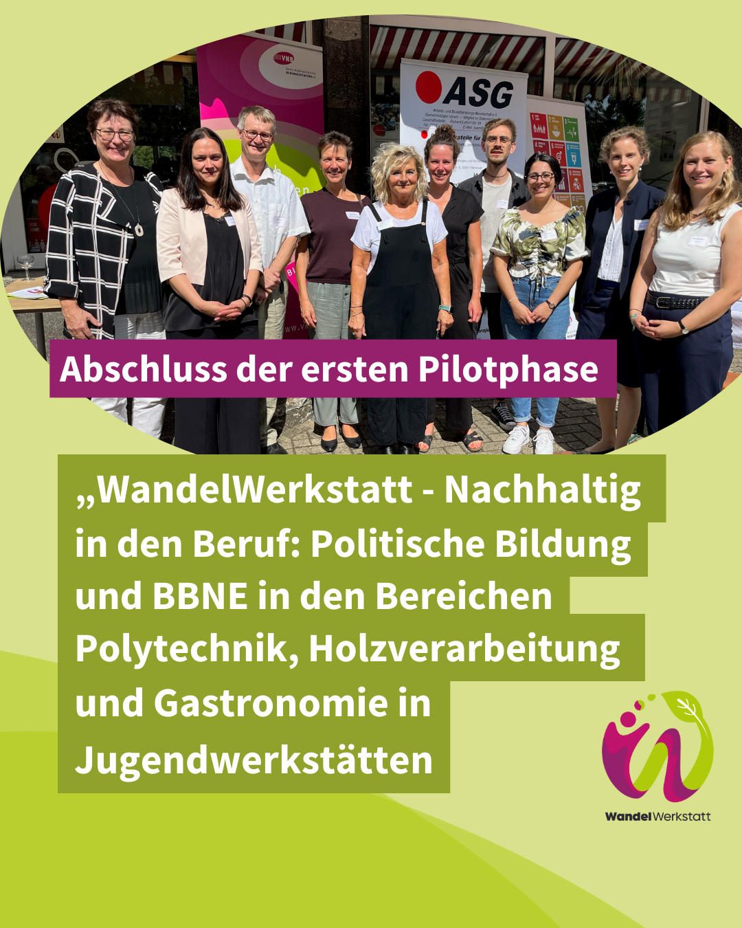 Unsere „WandelWerkstatt“ hat erfolgreich die erste Pilotphase abgeschlossen