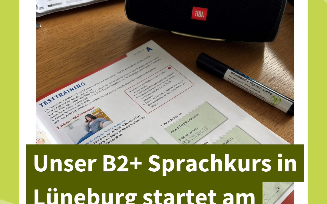 Neuer B2+ Sprachkurs ab Oktober 2023 in Lüneburg