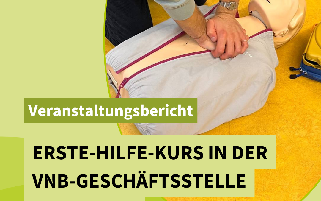 Erste-Hilfe-Auffrischungskurs: Gemeinsames Lernen und Engagement in der Geschäftsstelle Hannover