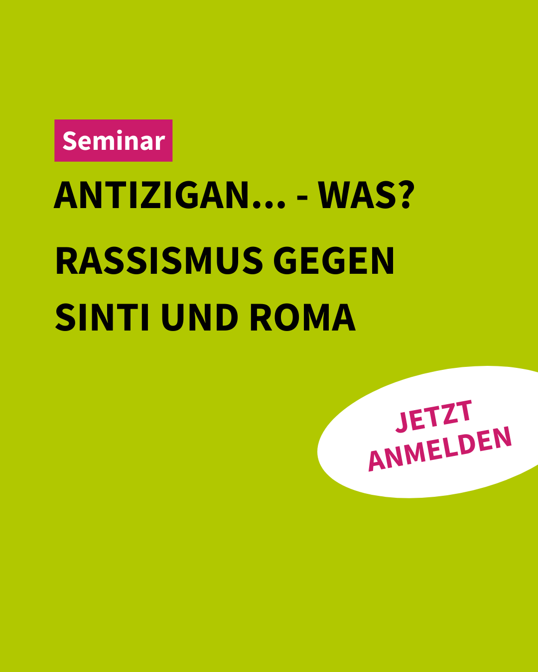Seminar | Antizigan… – was? Rassismus gegen Sinti und Roma