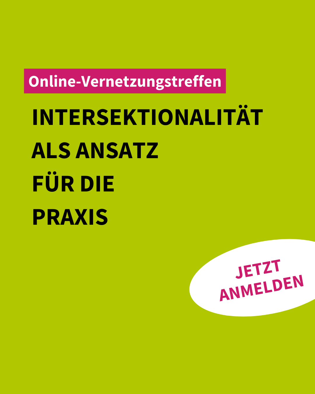 Online-Vernetzungstreffen: Runder Tisch – Intersektionalität als Ansatz für die Praxis