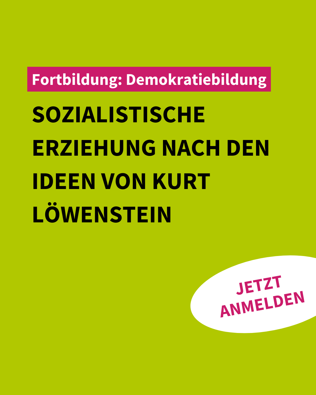 VNB-Fortbildung| Sozialistische Erziehung nach den Ideen von Kurt Löwenstein | Demokratiebildung