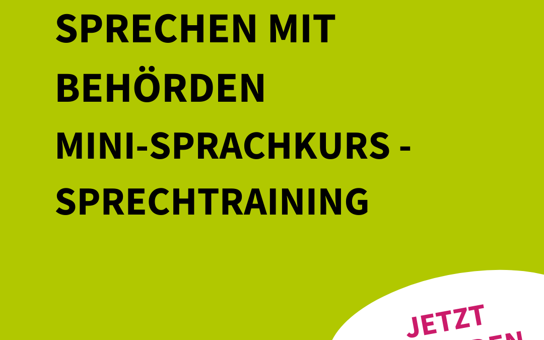 Seminar | Mit Behörden Mini-Sprachkurs – Sprechtraining