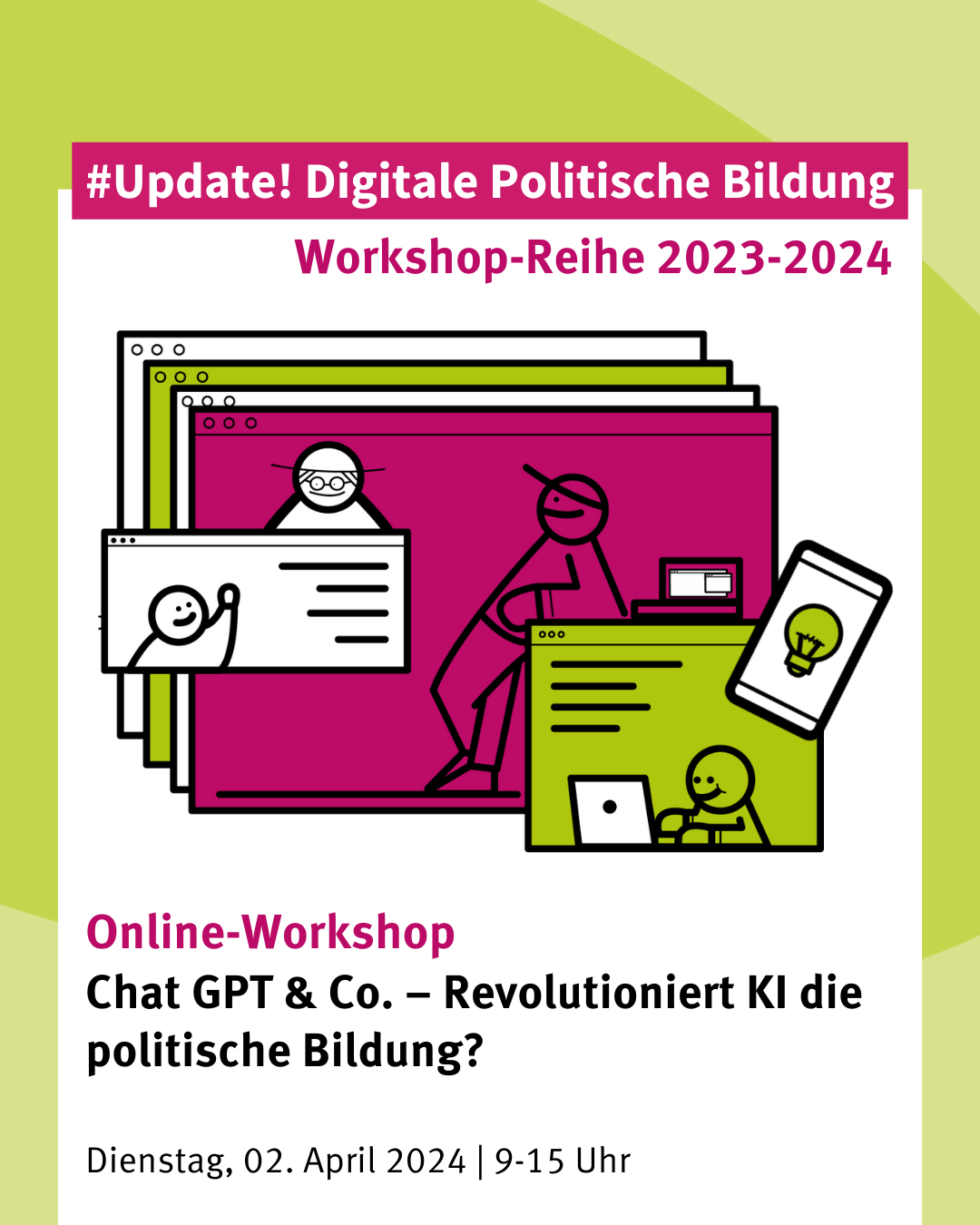 Jetzt anmelden: Chat GPT & Co. – Revolutioniert KI die politische Bildung?