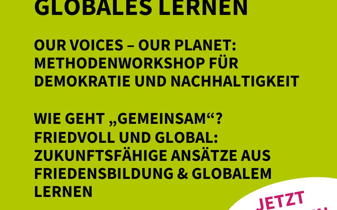 2 Fortbildungen zum Globalen Lernen im Frühjahr 2024