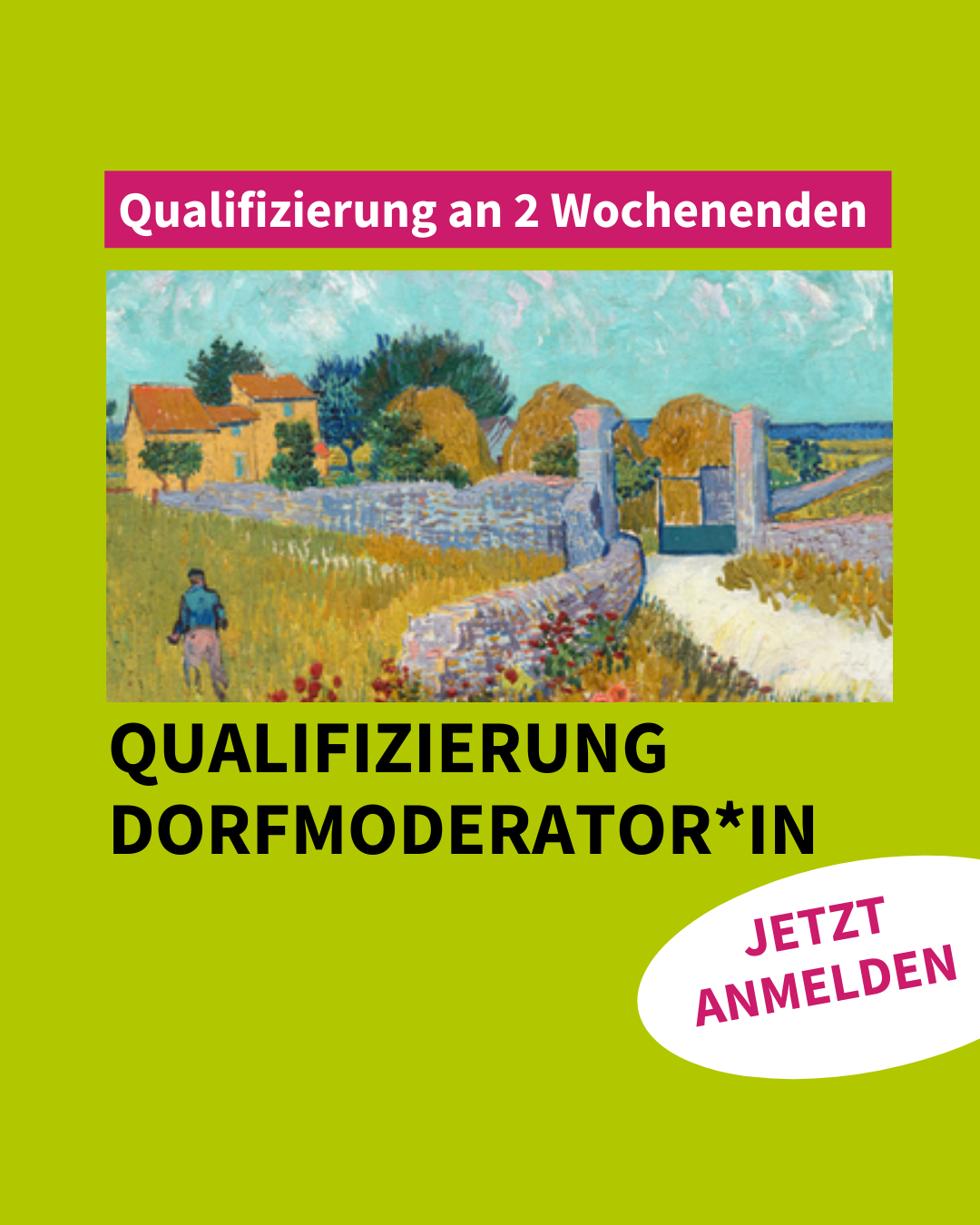 Moderation für die Entwicklung von Dörfern – Eine Qualifizierung an 2 Wochenenden