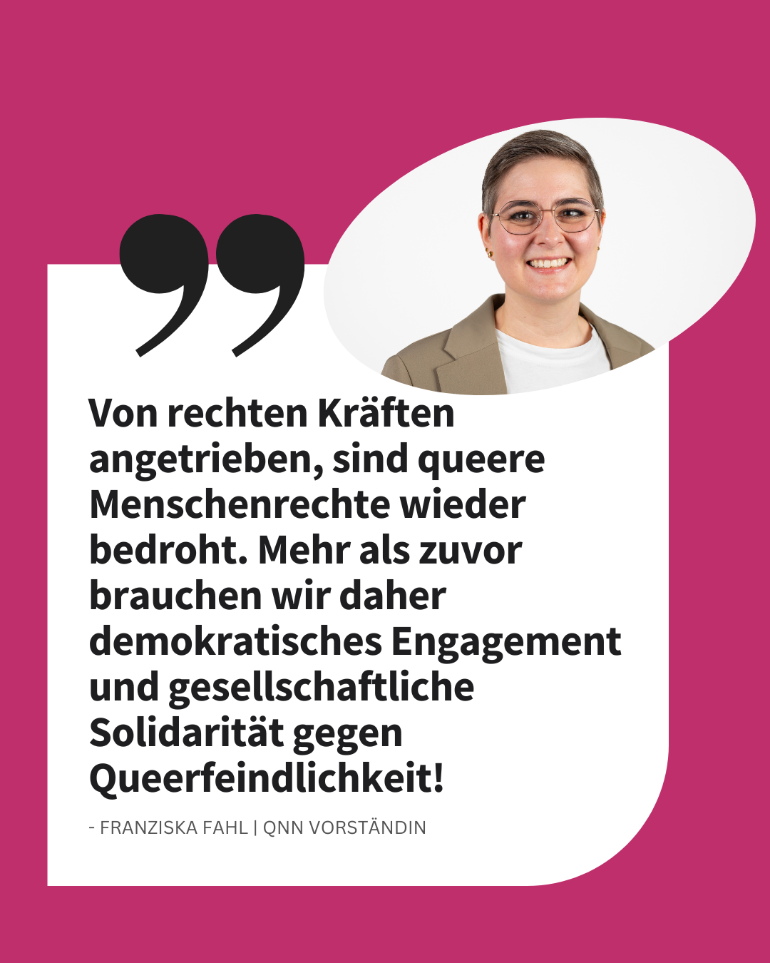 #VNBWirZeigenHaltung | Franziska Fahl