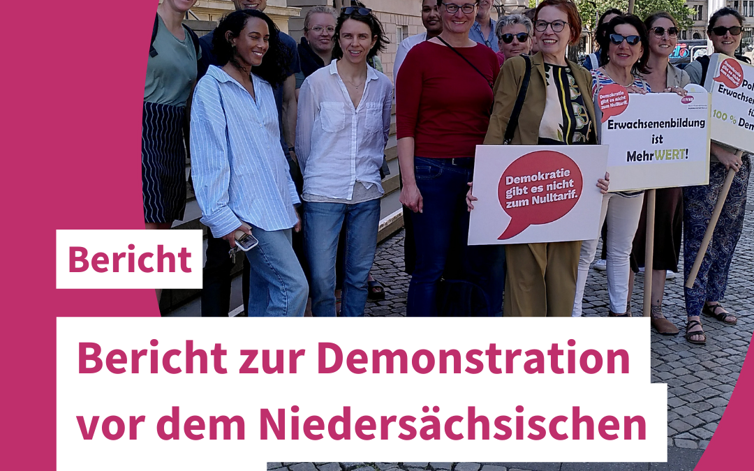 Bericht zur Demonstration vor dem Niedersächsischen Landtag