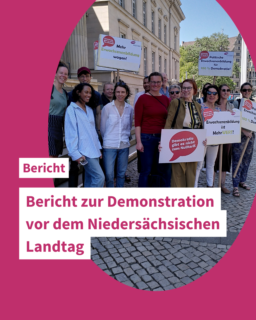 Bericht zur Demonstration vor dem Niedersächsischen Landtag