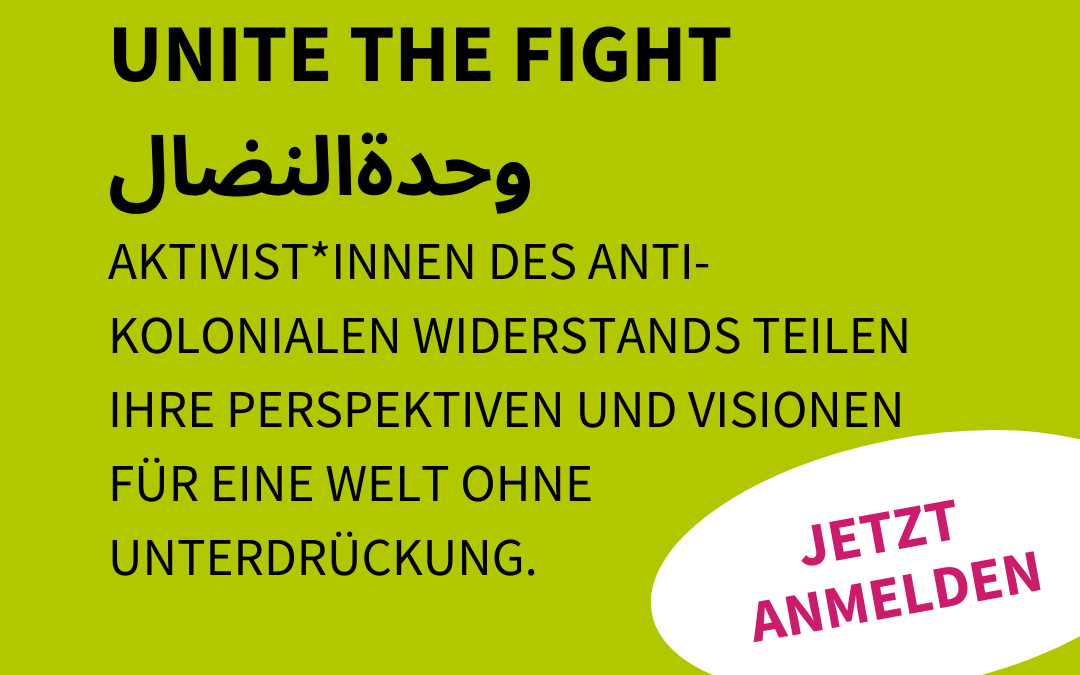 Panel: Unite the Fight – وحدة النضال – Göttingen