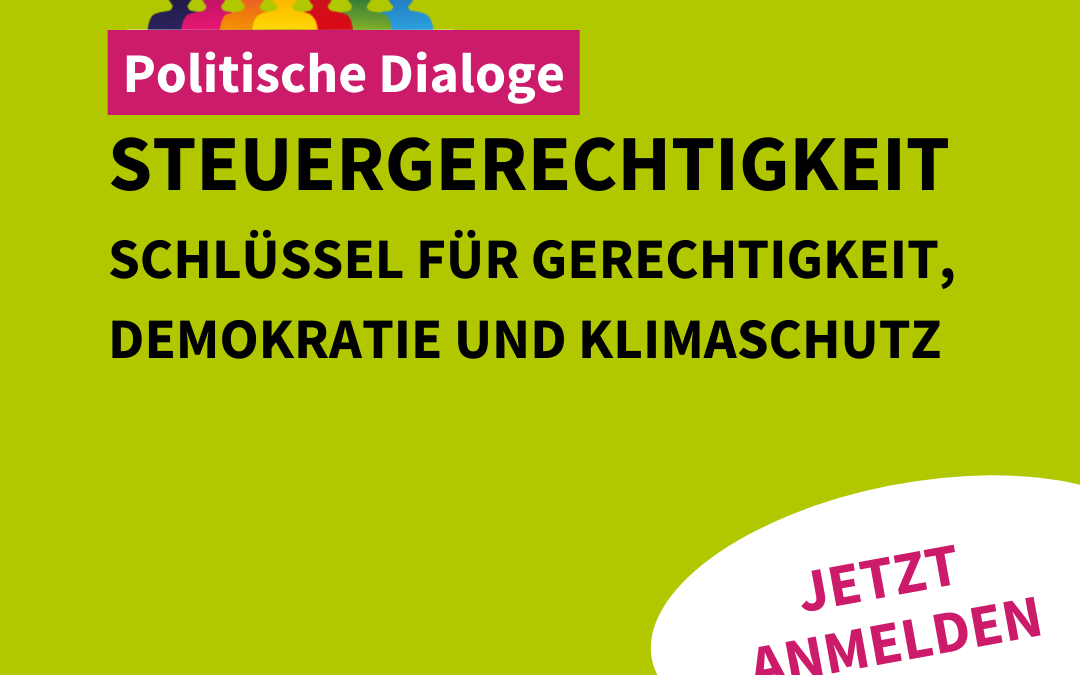 Buchvorstellung & Austausch: Steuergerechtigkeit. Schlüssel für Gerechtigkeit, Demokratie und Klimaschutz