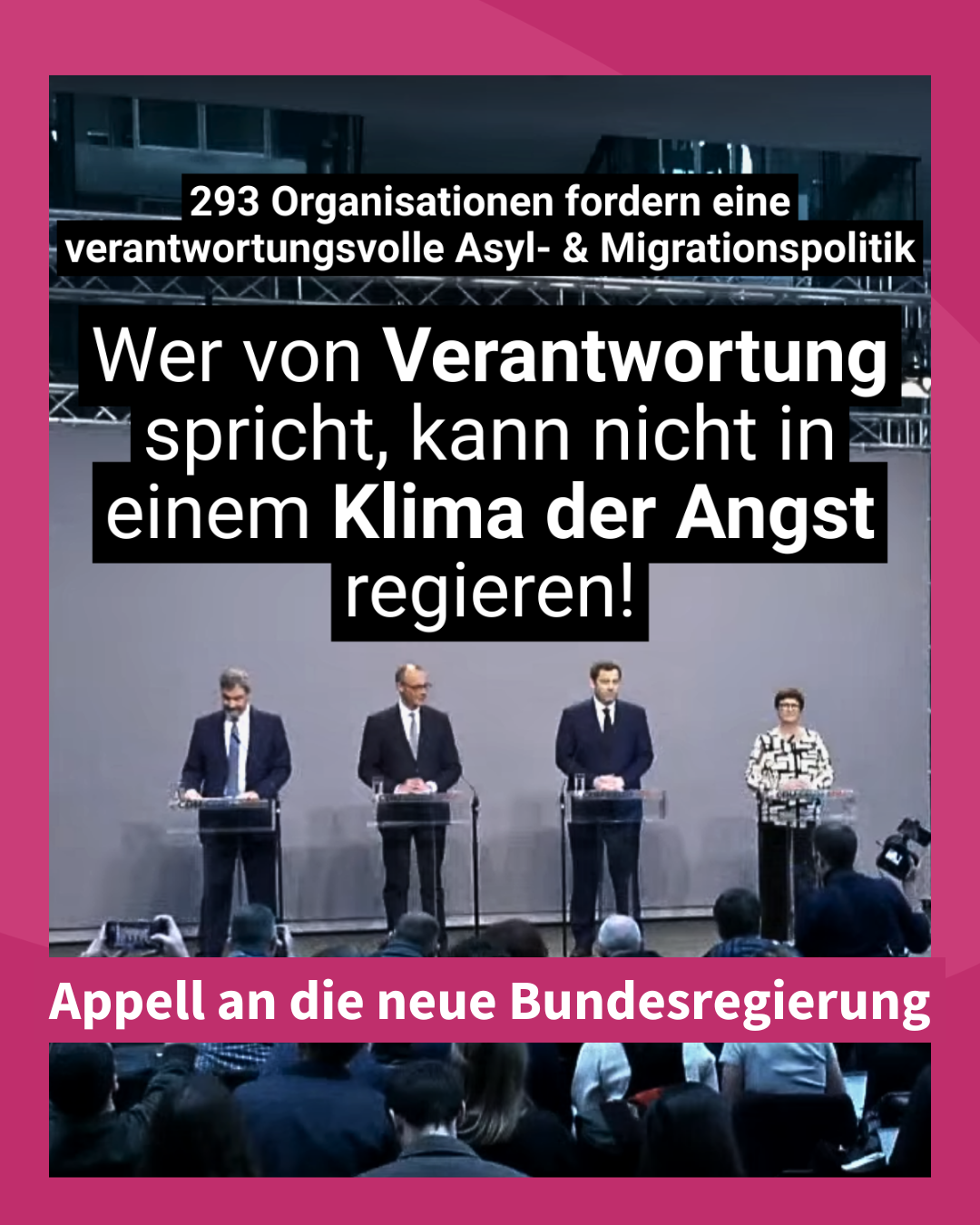 VNB unterzeichnet: Appell an neue Bundesregierung für eine verantwortungsvolle Migrations- und Asylpolitik