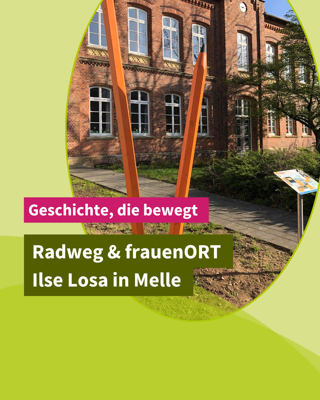 Geschichte, die bewegt. Radweg und frauenOrt Ilse Losa in Melle