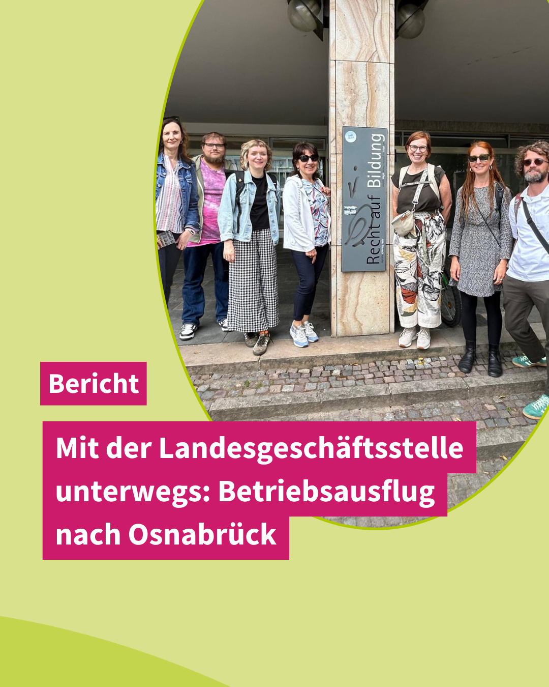 Mit der VNB Landesgeschäftsstelle unterwegs: Betriebsausflug nach Osnabrück