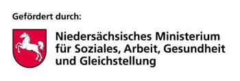 Gefördert durch: Logo Niedersächsisches Ministerium für Soziales, Arbeit, Gesundheit und Gleichstellung