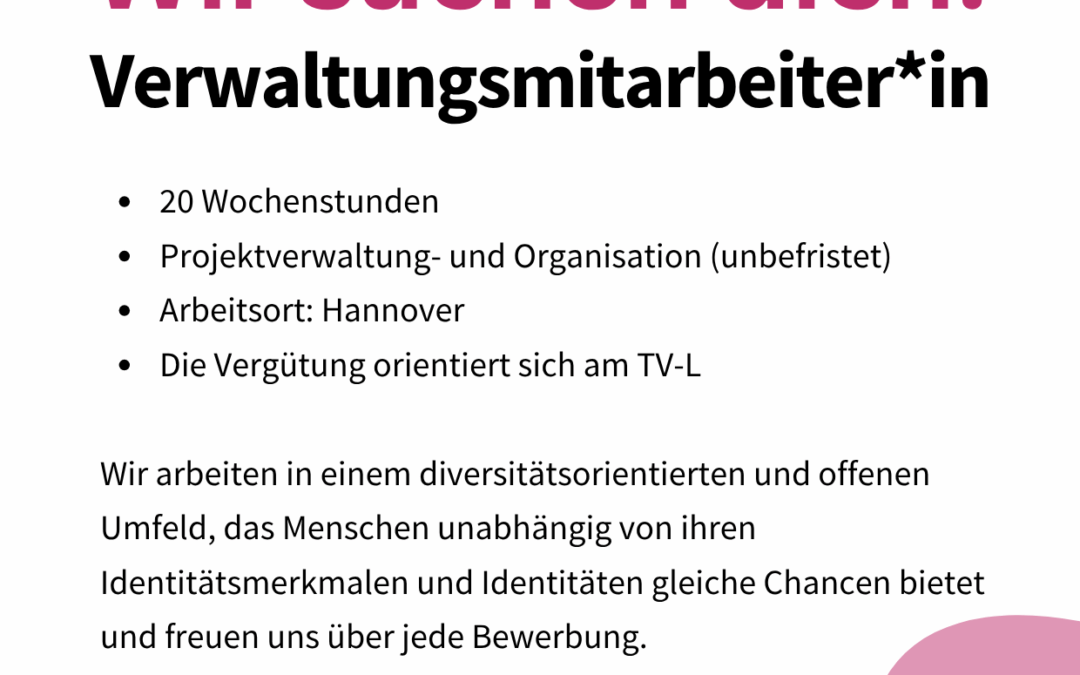 Stellenausschreibung Verwaltung in Hannover