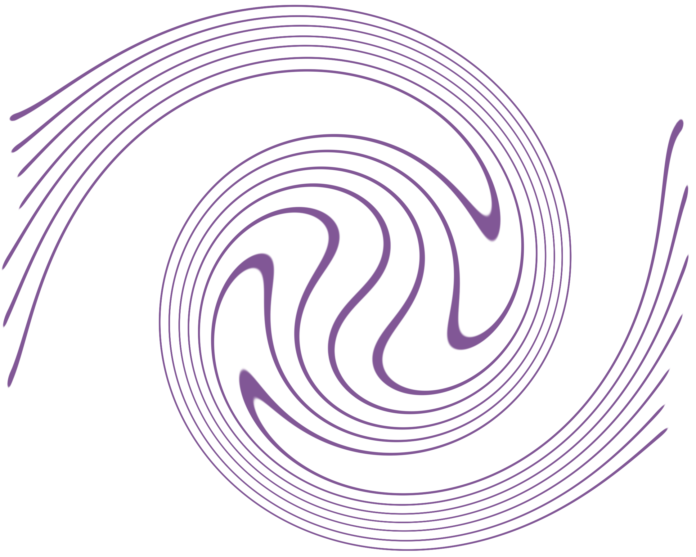 Geschwungene Linien Kreis