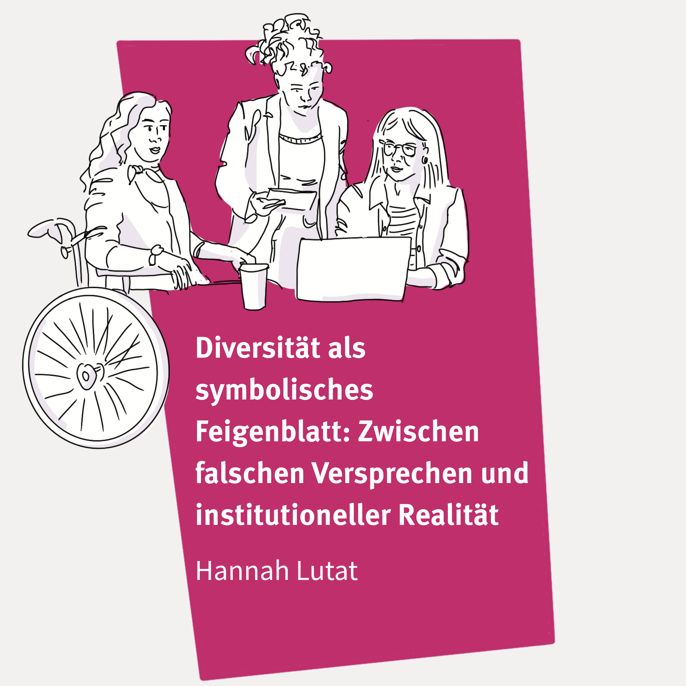 Kopie von Artikel-Kacheln Online-Dossier Kachel mit Text Diversität als symbolisches Feigenblatt von Hannah Lutat