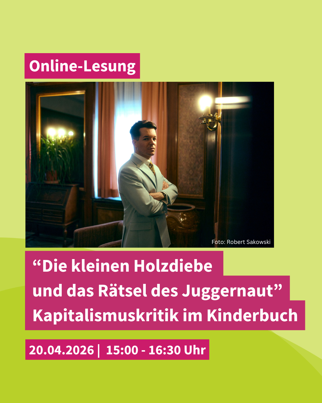 Lesung & Gespräch: „Die kleinen Holzdiebe“- Kapitalismuskritik im Kinderbuch