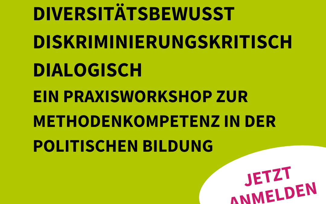 Methodenwerkstatt 2026 in Hannover: Diversitätsbewusst, diskriminierungskritisch und dialogisch Methoden anleiten