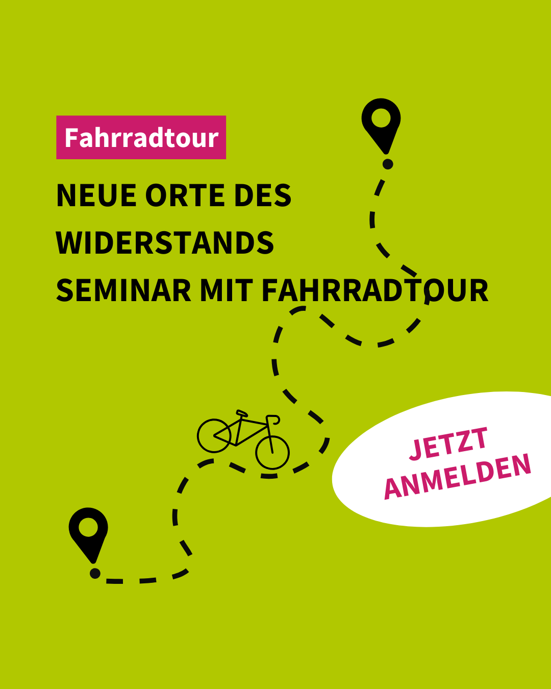 Neue Orte des Widerstands – Seminar mit Fahrradtour