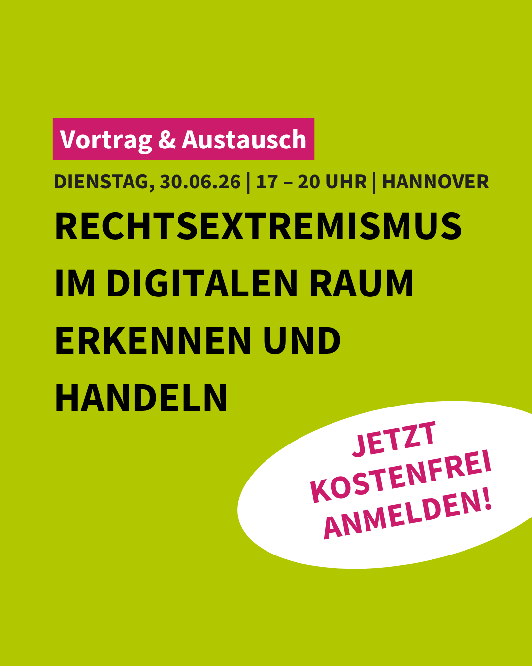 Vortrag & Austausch | Rechtsextremismus im digitalen Raum erkennen und handeln