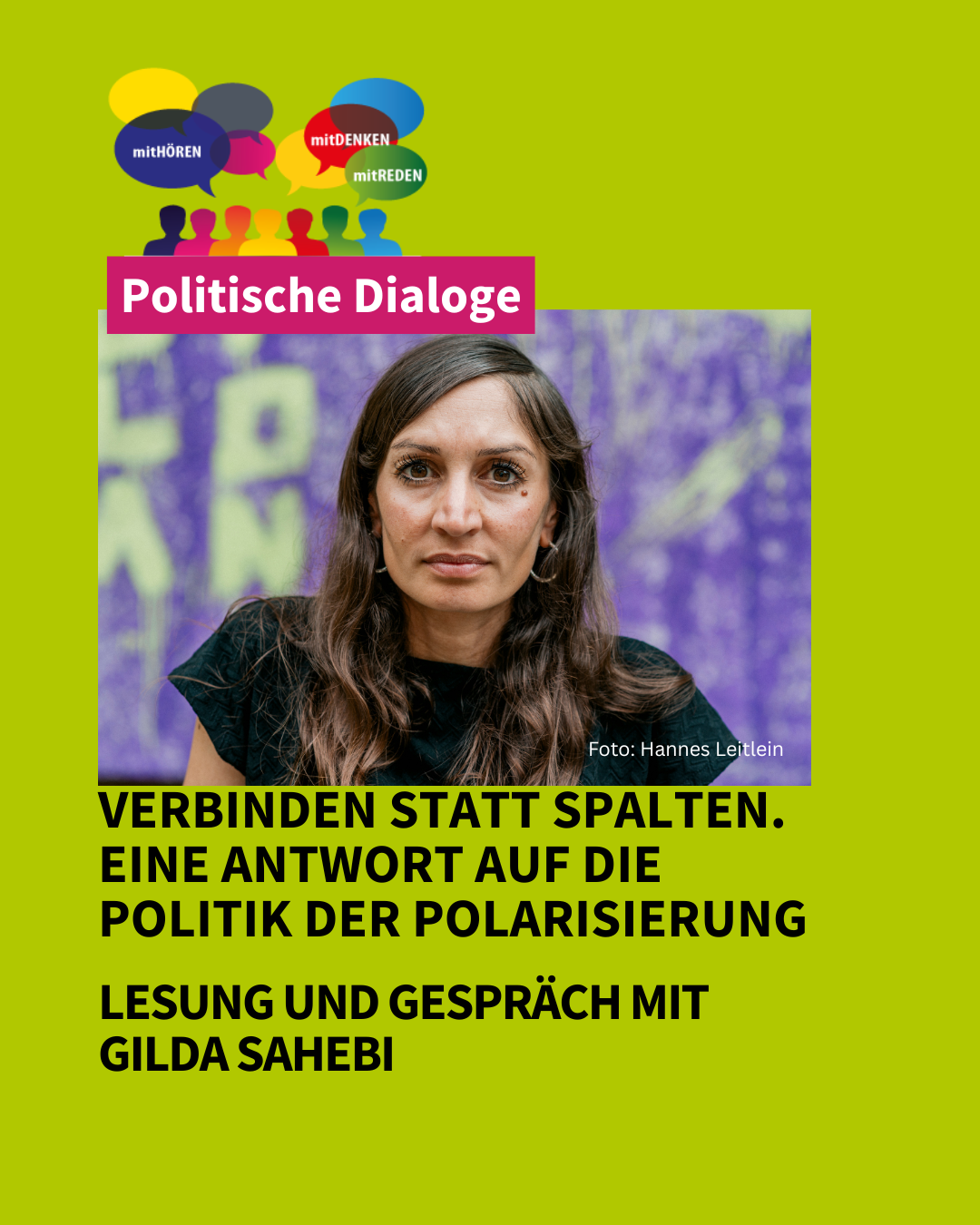Lesung und Gespräch mit Gilda Sahebi