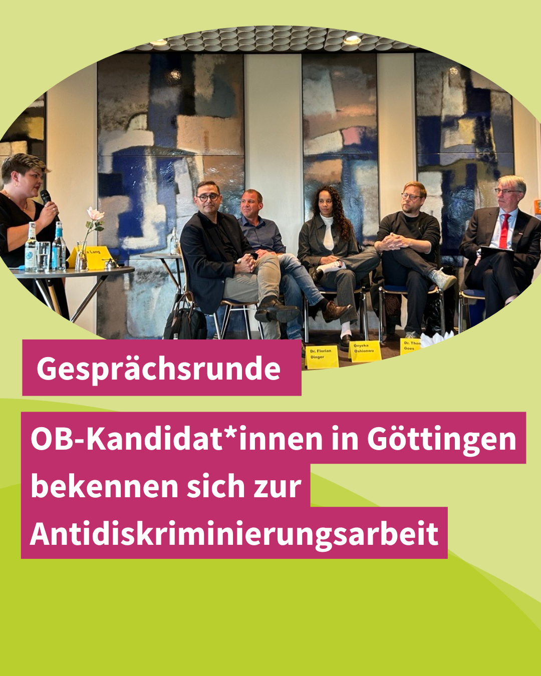 OB-Kandidat*innen in Göttingen bekennen sich zur Antidiskriminierungsarbeit