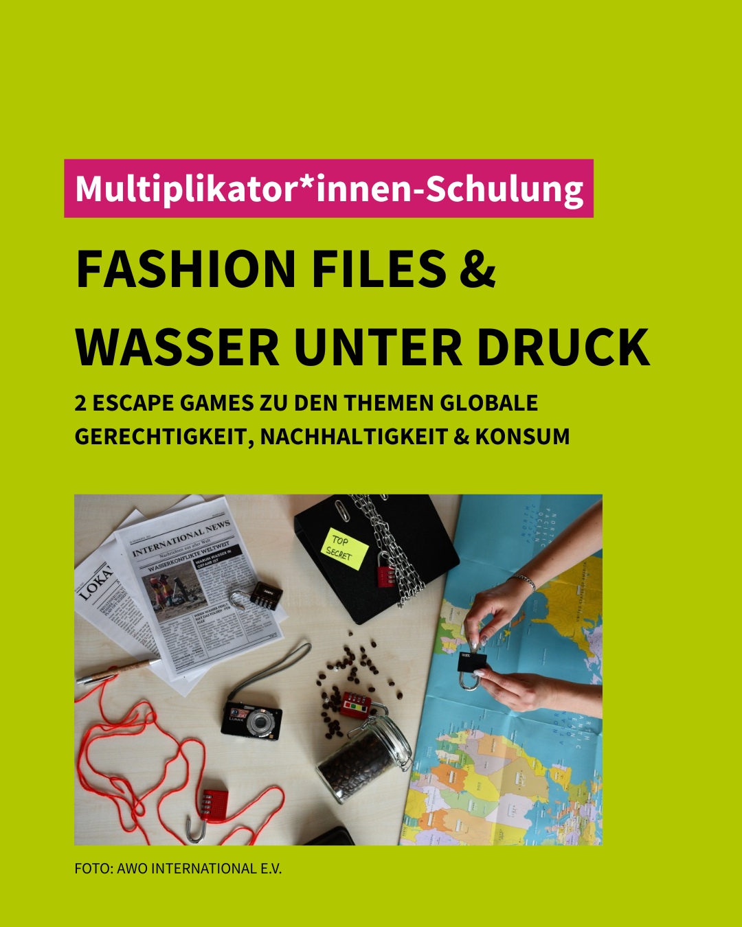 Multiplikator*innen-Schulung: Fashion Files & Wasser unter Druck 