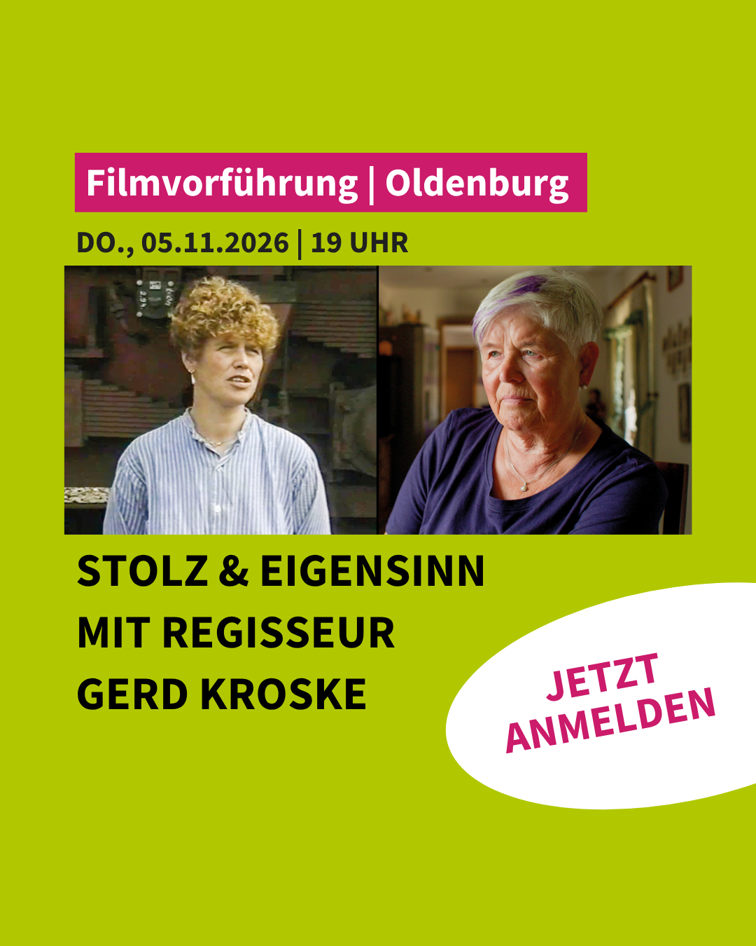 Stolz & Eigensinn | Filmvorführung mit Regisseur Gerd Kroske in Oldenburg